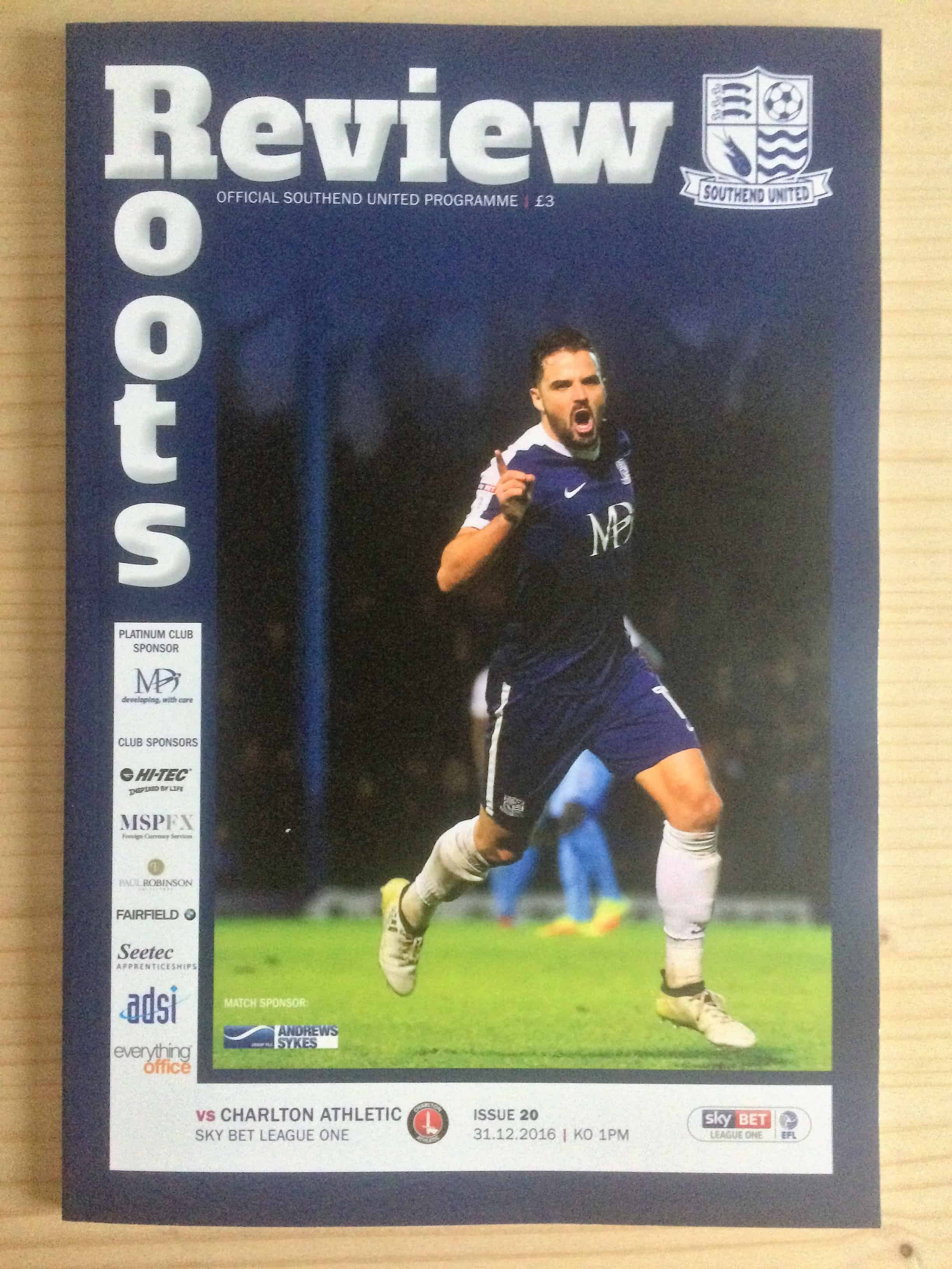 Southend United FC v Charlton Athletic FC